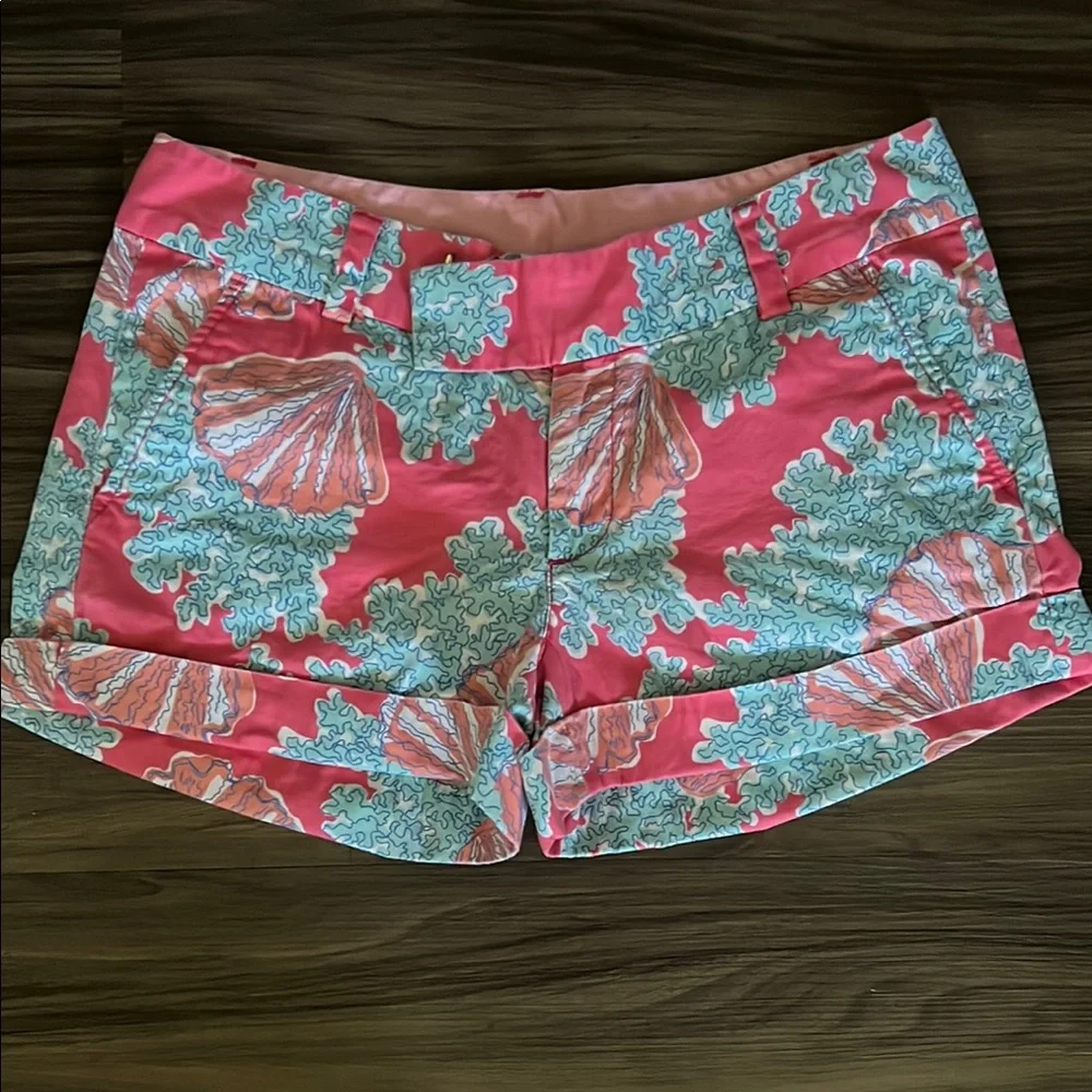 Vibrant Pink and Blue Women's Shorts - Picture 1 of 2